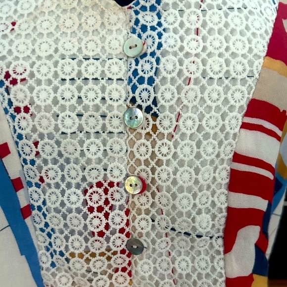 Joy Joy Vintage Abstract Sleeveless Top Size Small - Picture 5 of 7